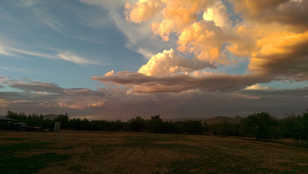 Gathering Cloud at Sunset